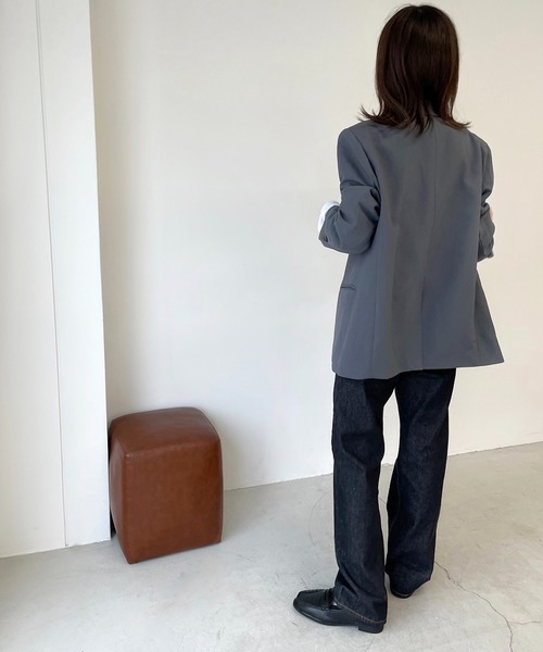 CANAL JEAN(キャナルジーン)の「via j(ヴィアジェイ) indigoストレートデニムパンツ(デニムパンツ・レディース・インディゴブルー・SMALL/MEDIUM)」の7枚目の写真