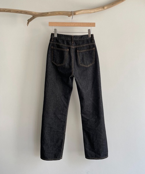 CANAL JEAN(キャナルジーン)の「via j(ヴィアジェイ) indigoストレートデニムパンツ(デニムパンツ・レディース・インディゴブルー・SMALL/MEDIUM)」の10枚目の写真
