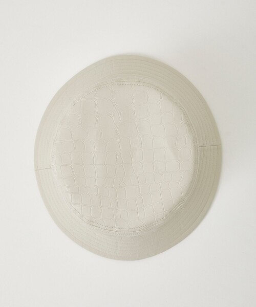 UNITED TOKYO（ユナイテッドトウキョウ）の「Emboss synthetic leather バケッタハット（ハット・メンズ・ブラック/アイボリー・FREE）」の12枚目の写真