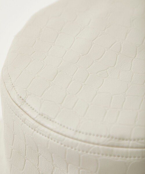 UNITED TOKYO（ユナイテッドトウキョウ）の「Emboss synthetic leather バケッタハット（ハット・メンズ・ブラック/アイボリー・FREE）」の15枚目の写真