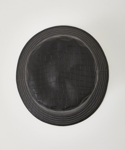 UNITED TOKYO（ユナイテッドトウキョウ）の「Emboss synthetic leather バケッタハット（ハット・メンズ・ブラック/アイボリー・FREE）」の19枚目の写真