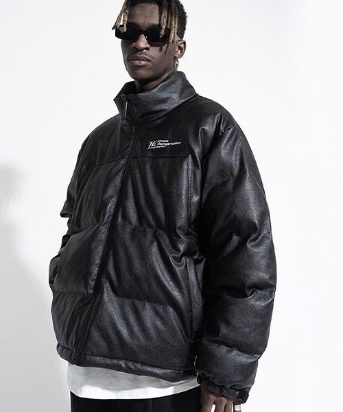 完売品 HARSH AND CRUEL ダウンジャケット M3 ダークネイビー HARSH AND CRUEL ナイロンスプライシング スノーマウンテン