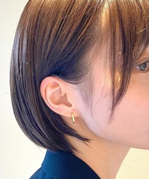 yu-ka | YU-KA : "キャッチが目立たないピアス" ミニスクウェア (シルバー925)(ピアス（両耳用）)