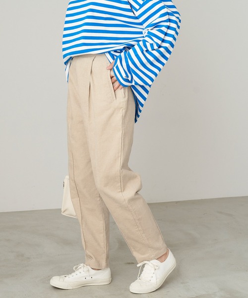 Chaco closet(チャコ クローゼット)の「コーデュロイテーパードパンツ(その他パンツ・レディース・ベージュ/ブラウン/ミント/ライトベージュ/テラコッタ・FREE)」の11枚目の写真