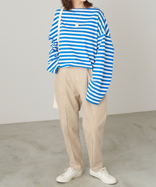 Chaco closet(チャコ クローゼット)の「コーデュロイテーパードパンツ(その他パンツ・レディース・ベージュ/ブラウン/ミント/ライトベージュ/テラコッタ・FREE)」の13枚目の写真