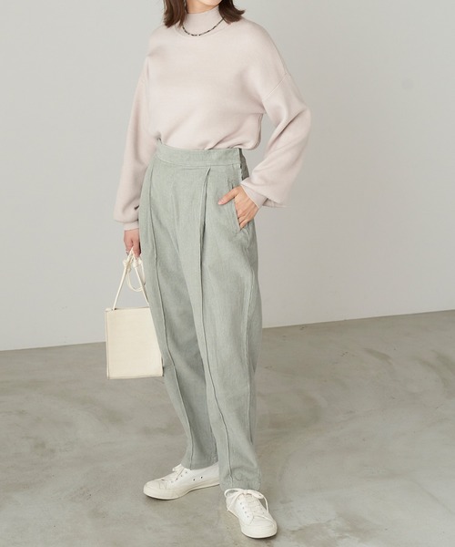 Chaco closet(チャコ クローゼット)の「コーデュロイテーパードパンツ(その他パンツ・レディース・ベージュ/ブラウン/ミント/ライトベージュ/テラコッタ・FREE)」の17枚目の写真