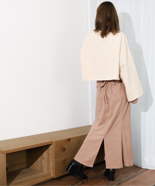 Per sist ence(パーシエンス)の「Per sist ence/パーシエンス 起毛ツイル レースアップフレアスカート(スカート・レディース・ブラック/ベージュ/ブラウン・FREE)」の17枚目の写真