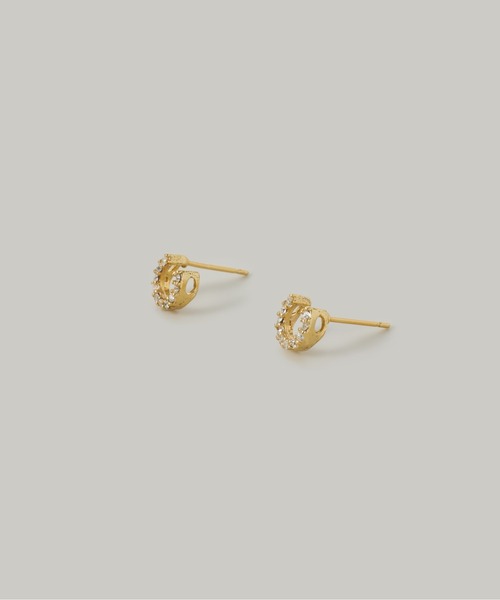 Jolie Toujours（ジョリトゥジュール）の「〈K18GP〉ホースシュースタッドピアス（ピアス（両耳用）・レディース・ゴールド・FREE）」の3枚目の写真