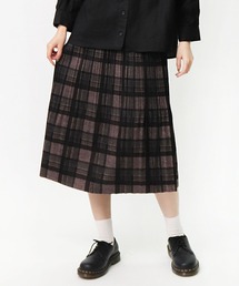 salle de bal / サルデバル チェック プリーツスカート Check pleated MEI