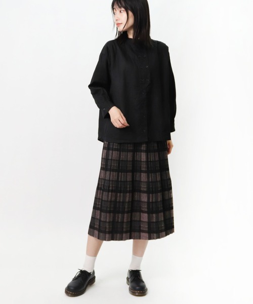 salle de bal(サルデバル)の「salle de bal / サルデバル チェック プリーツスカート Check pleated MEI(スカート・レディース・レッド/グレー/イエロー・FREE)」の14枚目の写真
