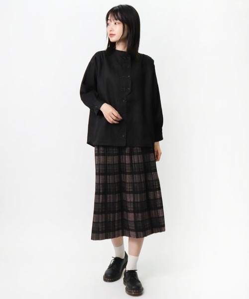 salle de bal(サルデバル)の「salle de bal / サルデバル チェック プリーツスカート Check pleated MEI(スカート・レディース・レッド/グレー/イエロー・FREE)」の11枚目の写真