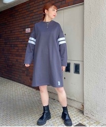 MILKFED. | LINE SLEEVE SWEAT DRESS(ワンピース)