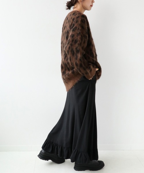 JOURNAL STANDARD relume(ジャーナルスタンダード レリューム)の「モヘアミックスレオパードプルオーバー◆(ニット/セーター・レディース・ブラウン・FREE)」の10枚目の写真