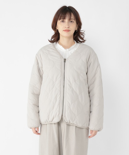 studio CLIP（スタディオクリップ）の「リバーシブルボアキルトブルゾン（ブルゾン・レディース・グレー/カーキ/ライトブルー/モカ・FREE）」の19枚目の写真