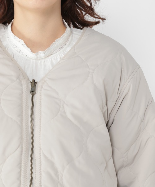 studio CLIP（スタディオクリップ）の「リバーシブルボアキルトブルゾン（ブルゾン・レディース・グレー/カーキ/ライトブルー/モカ・FREE）」の15枚目の写真