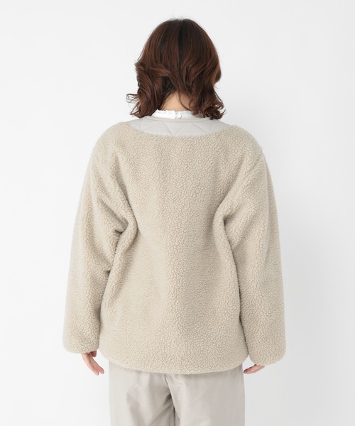 studio CLIP（スタディオクリップ）の「リバーシブルボアキルトブルゾン（ブルゾン・レディース・グレー/カーキ/ライトブルー/モカ・FREE）」の8枚目の写真