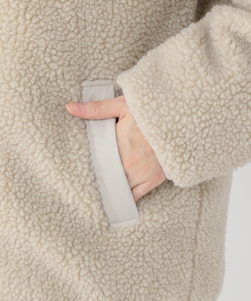 studio CLIP（スタディオクリップ）の「リバーシブルボアキルトブルゾン（ブルゾン・レディース・グレー/カーキ/ライトブルー/モカ・FREE）」の16枚目の写真