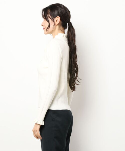 axes femme POETIQUE（アクシーズファムポエティック）の「リボンデザインニットＰＯ（ニット/セーター・レディース・ブラック/キナリ/ラベンダー/ピンク・MEDIUM）」の6枚目の写真