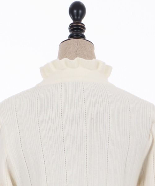 axes femme POETIQUE（アクシーズファムポエティック）の「リボンデザインニットＰＯ（ニット/セーター・レディース・ブラック/キナリ/ラベンダー/ピンク・MEDIUM）」の15枚目の写真