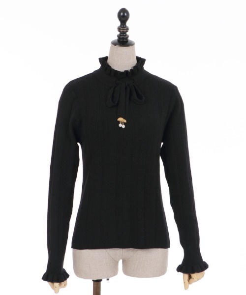 axes femme POETIQUE（アクシーズファムポエティック）の「リボンデザインニットＰＯ（ニット/セーター・レディース・ブラック/キナリ/ラベンダー/ピンク・MEDIUM）」の18枚目の写真