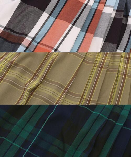 coen（コーエン）の「チェックプリーツスカート（スカート・レディース・ダークグリーン/ベージュ/オレンジ・LARGE/MEDIUM）」の17枚目の写真