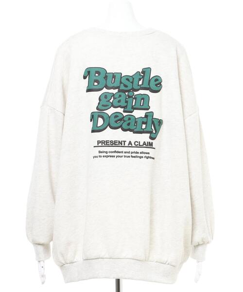 INGNI（イング）の「Back発泡ロゴスウェットチュニック（Tシャツ/カットソー・レディース・ホワイト×グリーン/グリーン/ホワイト×ブルー/ブラック/オートミール・M）」の8枚目の写真