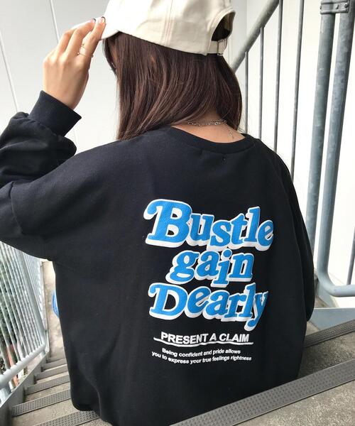 INGNI（イング）の「Back発泡ロゴスウェットチュニック（Tシャツ/カットソー・レディース・ホワイト×グリーン/グリーン/ホワイト×ブルー/ブラック/オートミール・M）」の11枚目の写真