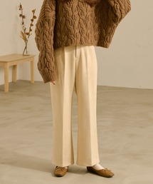 Ambre Neige | フェイクスウェードセミフレアパンツ／【WEB/EC限定商品】(スラックス)