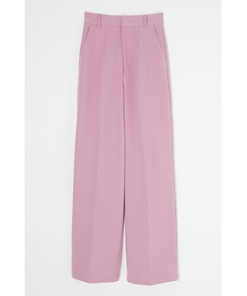 MOUSSY（マウジー）の「CENTER PRESS TUCK パンツ（その他パンツ・レディース・ブラック/ライトパープル/ライトベージュ・1/2/0）」の3枚目の写真