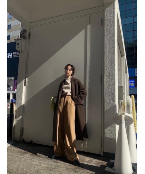 MOUSSY（マウジー）の「CENTER PRESS TUCK パンツ（その他パンツ・レディース・ブラック/ライトパープル/ライトベージュ・1/2/0）」の8枚目の写真