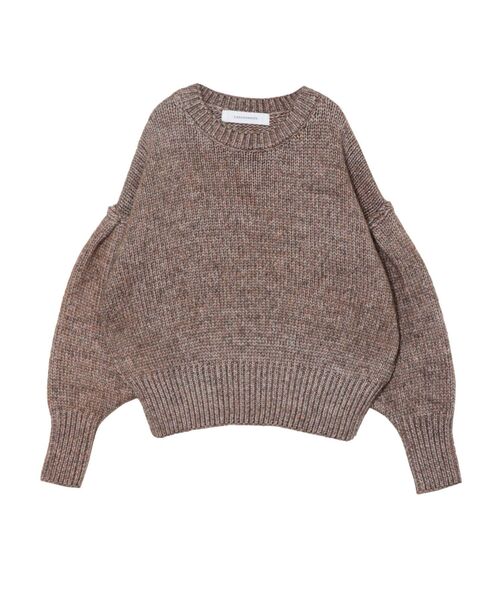 LAGUNAMOON（ラグナムーン）の「スリーブタックフォルムニットプルオーバー（ニット/セーター・レディース・ブラウン/アイボリー・FREE）」の7枚目の写真