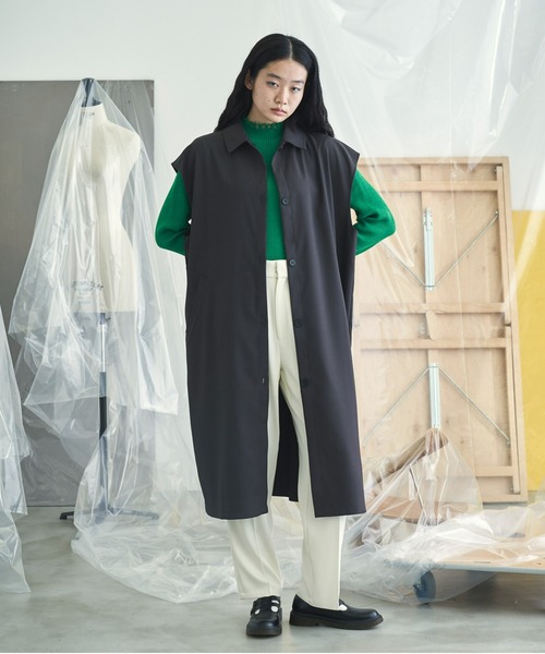 VACANCY(ヴァカンシー)の「トリプルタックテーパードパンツ(その他パンツ・レディース・グリーン/ブラック/ホワイト・LARGE/MEDIUM/SMALL)」の12枚目の写真