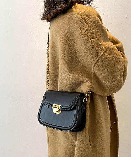 .KOM(ドットコム)の「『.kom/ドットケーオーエム』チェーンデザイン ミニショルダーバッグ(ショルダーバッグ・レディース・ダークブラウン/ブラック/ブラウン・FREE)」の12枚目の写真