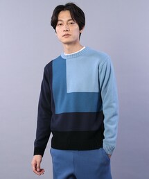 TAKEO KIKUCHI | 【Sサイズ～】スクエアグラデーション ニット(ニット/セーター)