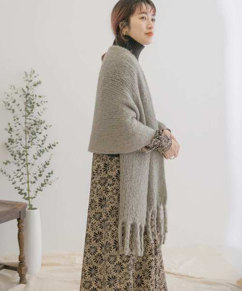 ITEMS URBANRESEARCH（アイテムズ アーバンリサーチ）の「リサイクルラッセルストール（ストール/ショール・レディース・ピンク/グレー/オフホワイト/ロイヤルブルー・ONE）」の10枚目の写真