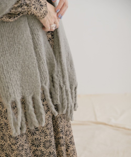 ITEMS URBANRESEARCH（アイテムズ アーバンリサーチ）の「リサイクルラッセルストール（ストール/ショール・レディース・ピンク/グレー/オフホワイト/ロイヤルブルー・ONE）」の11枚目の写真