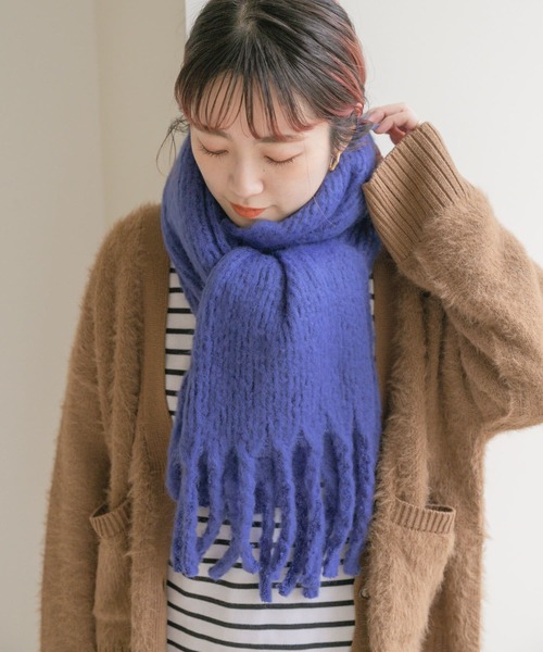 ITEMS URBANRESEARCH（アイテムズ アーバンリサーチ）の「リサイクルラッセルストール（ストール/ショール・レディース・ピンク/グレー/オフホワイト/ロイヤルブルー・ONE）」の16枚目の写真