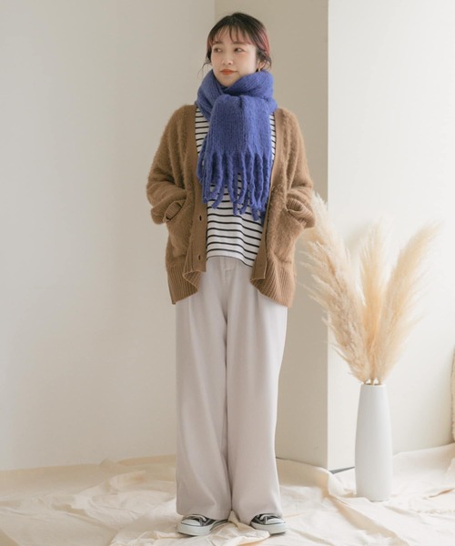 ITEMS URBANRESEARCH（アイテムズ アーバンリサーチ）の「リサイクルラッセルストール（ストール/ショール・レディース・ピンク/グレー/オフホワイト/ロイヤルブルー・ONE）」の19枚目の写真