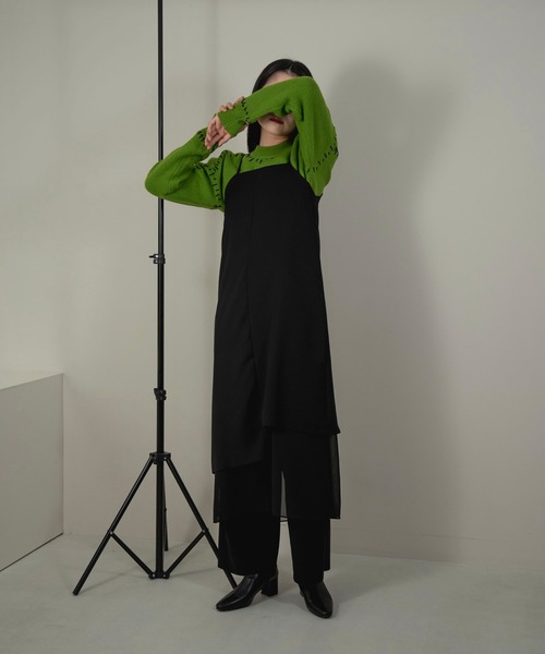 TUS.（タス）の「see through uneven cami op（ワンピース）」 - WEAR 