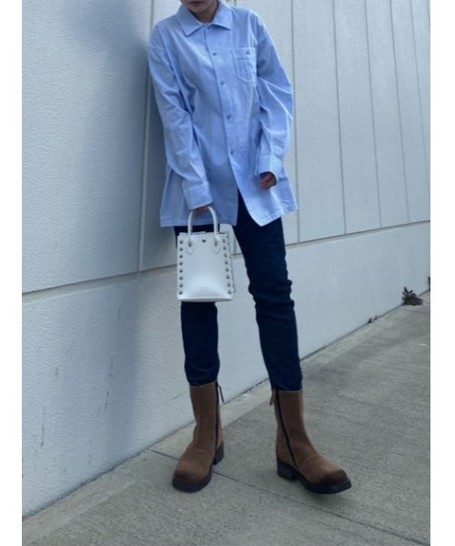 MOUSSY(マウジー)の「FLAT TOE SHORT ブーツ(ブーツ・レディース・ブラウン/ブラック・SMALL/LARGE/MEDIUM)」の7枚目の写真