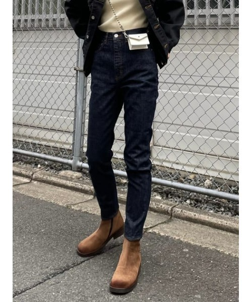 MOUSSY(マウジー)の「FLAT TOE SHORT ブーツ(ブーツ・レディース・ブラウン/ブラック・SMALL/LARGE/MEDIUM)」の12枚目の写真