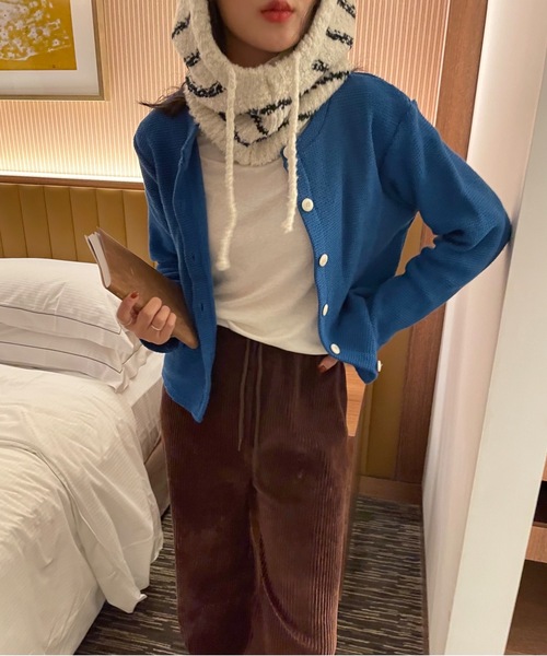 Didot.showroom（ディドット ショールーム）の「コーデュロイスウェットパンツ（スウェットパンツ・レディース・ダークグリーン/ブラウン/オリーブ/ピンク/オレンジ/サンドベージュ・FREE）」の13枚目の写真