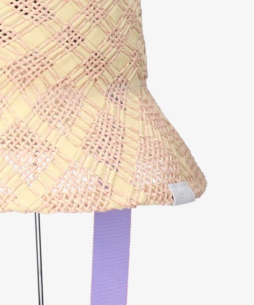 arth(アース)の「arth Symphonic Ribbon Bucket(ハット・レディース・ベージュ/グレー/ライトベージュ・57cm)」の8枚目の写真