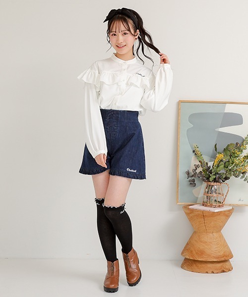 PINKHUNT(ピンクハント)の「PINKHUNT フリルブラウスシャツ 6529K(シャツ/ブラウス・キッズ・ブラック/ホワイト・160cm/150cm/140cm/130cm/120cm)」の11枚目の写真
