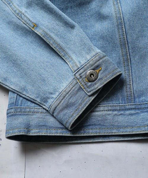 SPINNS（スピンズ）の「【ゆったりシルエット】ビッグデニムＧジャン（デニムジャケット・メンズ・ブラック/ブルー・ONESIZE）」の15枚目の写真