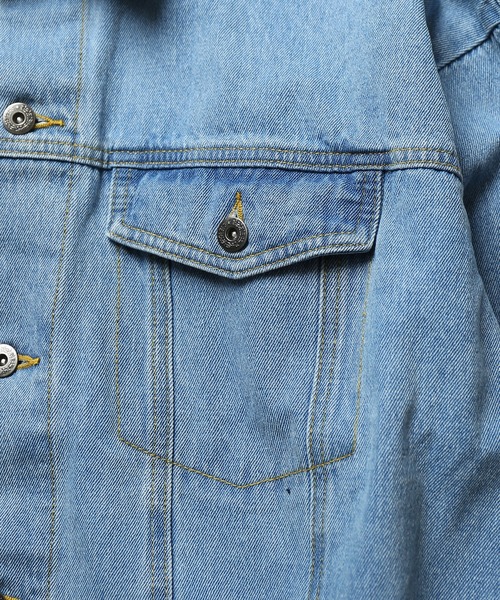 SPINNS（スピンズ）の「【ゆったりシルエット】ビッグデニムＧジャン（デニムジャケット・メンズ・ブラック/ブルー・ONESIZE）」の16枚目の写真