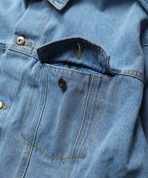 SPINNS（スピンズ）の「【ゆったりシルエット】ビッグデニムＧジャン（デニムジャケット・メンズ・ブラック/ブルー・ONESIZE）」の17枚目の写真
