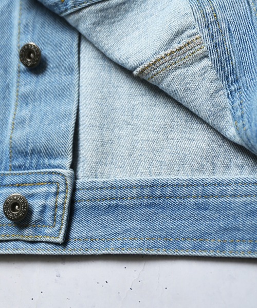 SPINNS（スピンズ）の「【ゆったりシルエット】ビッグデニムＧジャン（デニムジャケット・メンズ・ブラック/ブルー・ONESIZE）」の19枚目の写真