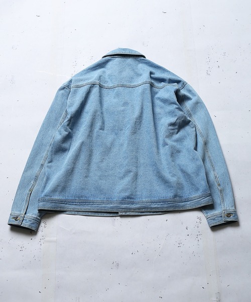 SPINNS（スピンズ）の「【ゆったりシルエット】ビッグデニムＧジャン（デニムジャケット・メンズ・ブラック/ブルー・ONESIZE）」の11枚目の写真