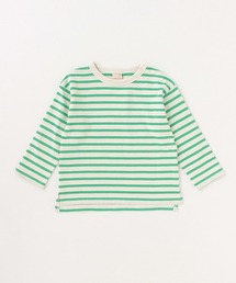 petit main | ボーダー肘パッチ長袖T(Tシャツ/カットソー)